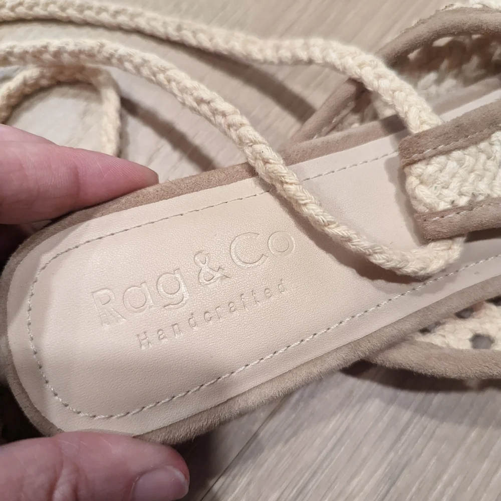 Beige Crochet Women's Shoes